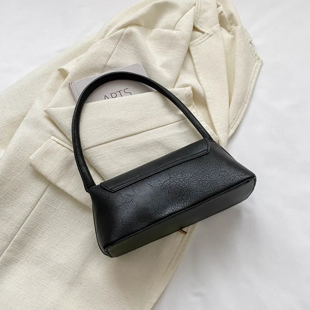 PU Leather Shoulder Bag - Fashorio