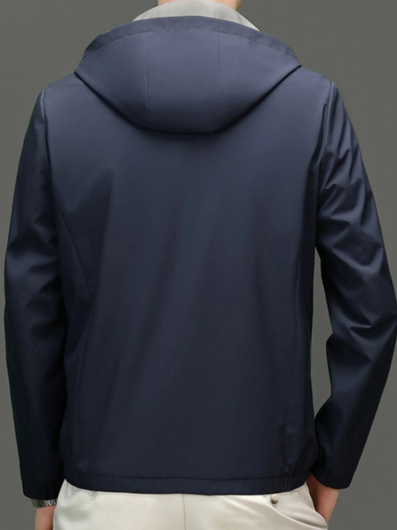 Men's Plus Size Zip Up Long Sleeve Hooded Jacket - Fashorio