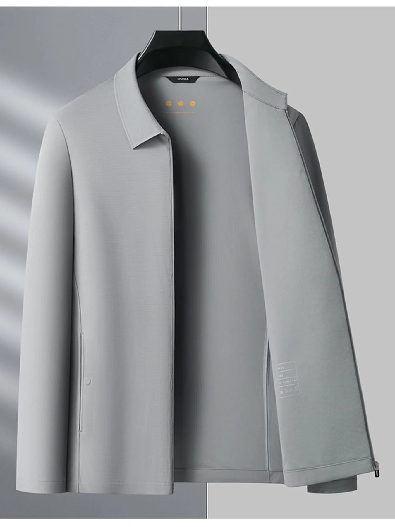 Men's Plus Size Zip Up Long Sleeve Jacket - Fashorio