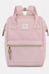 Himawari Waterproof Canvas Backpack Bag with Side Pockets Pink One Size - Fashorio