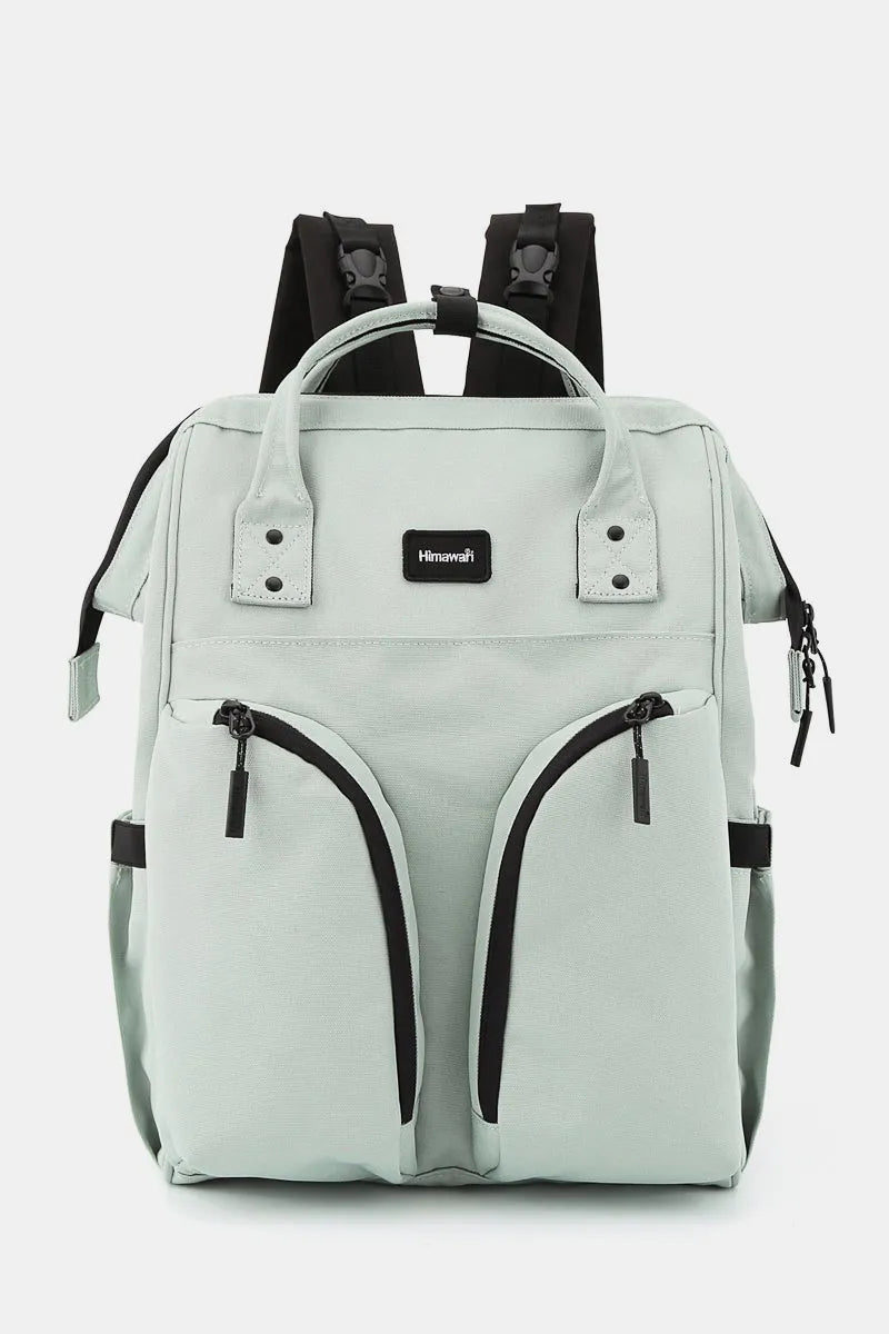 Himawari Waterproof Backpack Bag with Multilayer Pockets Mint One Size - Fashorio