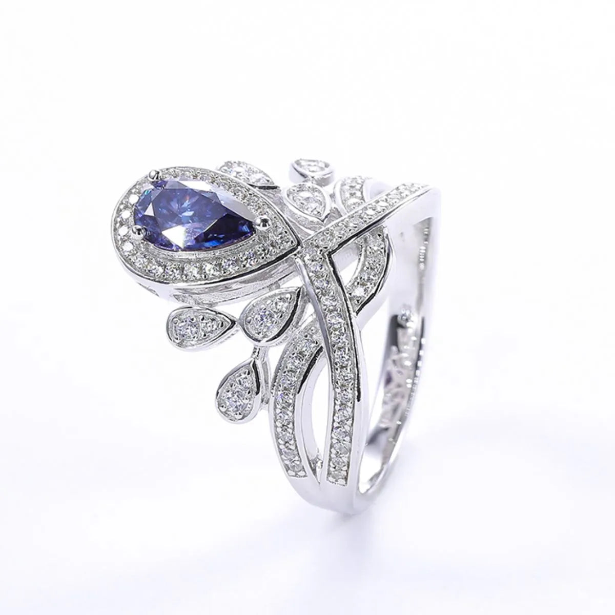 1 Carat Moissanite 925 Sterling Silver Ring - Fashorio