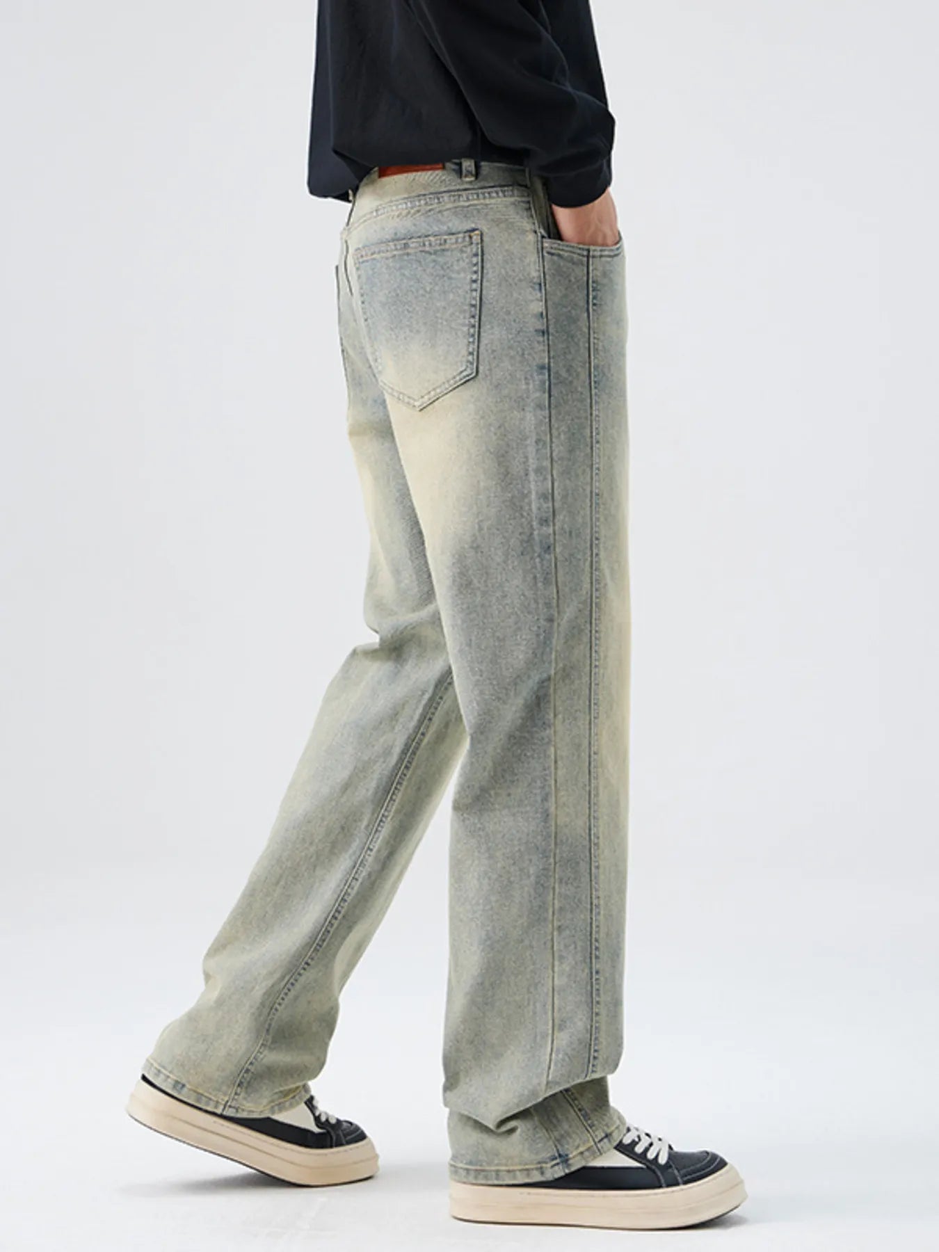 Men's Full Size Wide Leg Jeans Plus Size - Fashorio