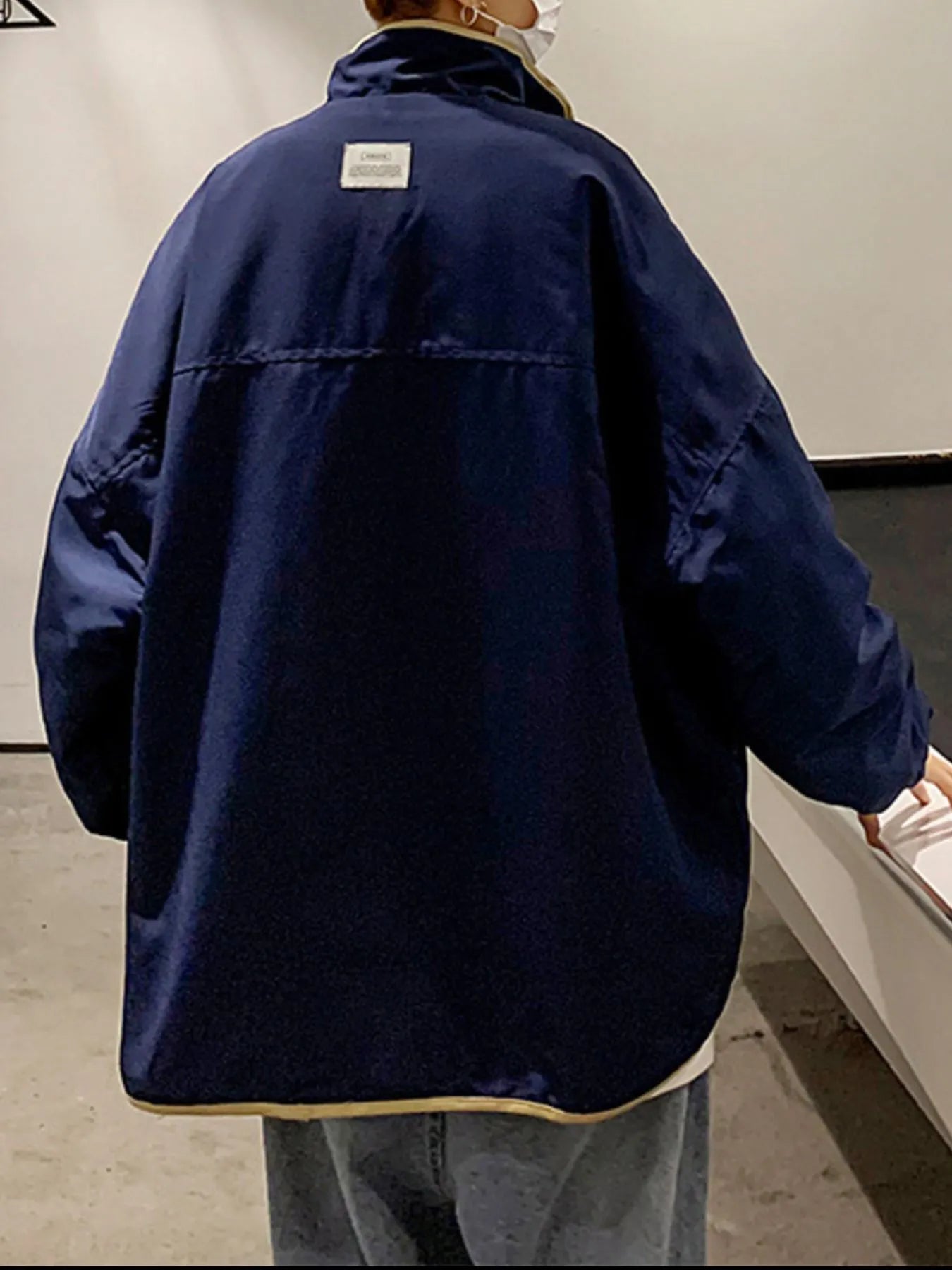 Men's Color Block Zip Up Jacket - Fashorio