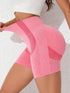 High Waist Active Shorts Pink - Fashorio