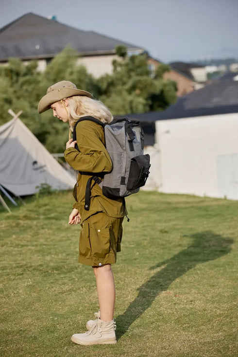 Himawari Waterproof Canvas Backpack Bag with Handles - Fashorio
