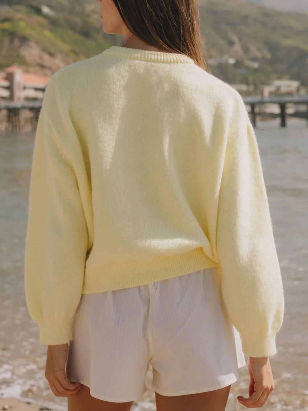 Button Down Long Sleeve Cardigan - Fashorio