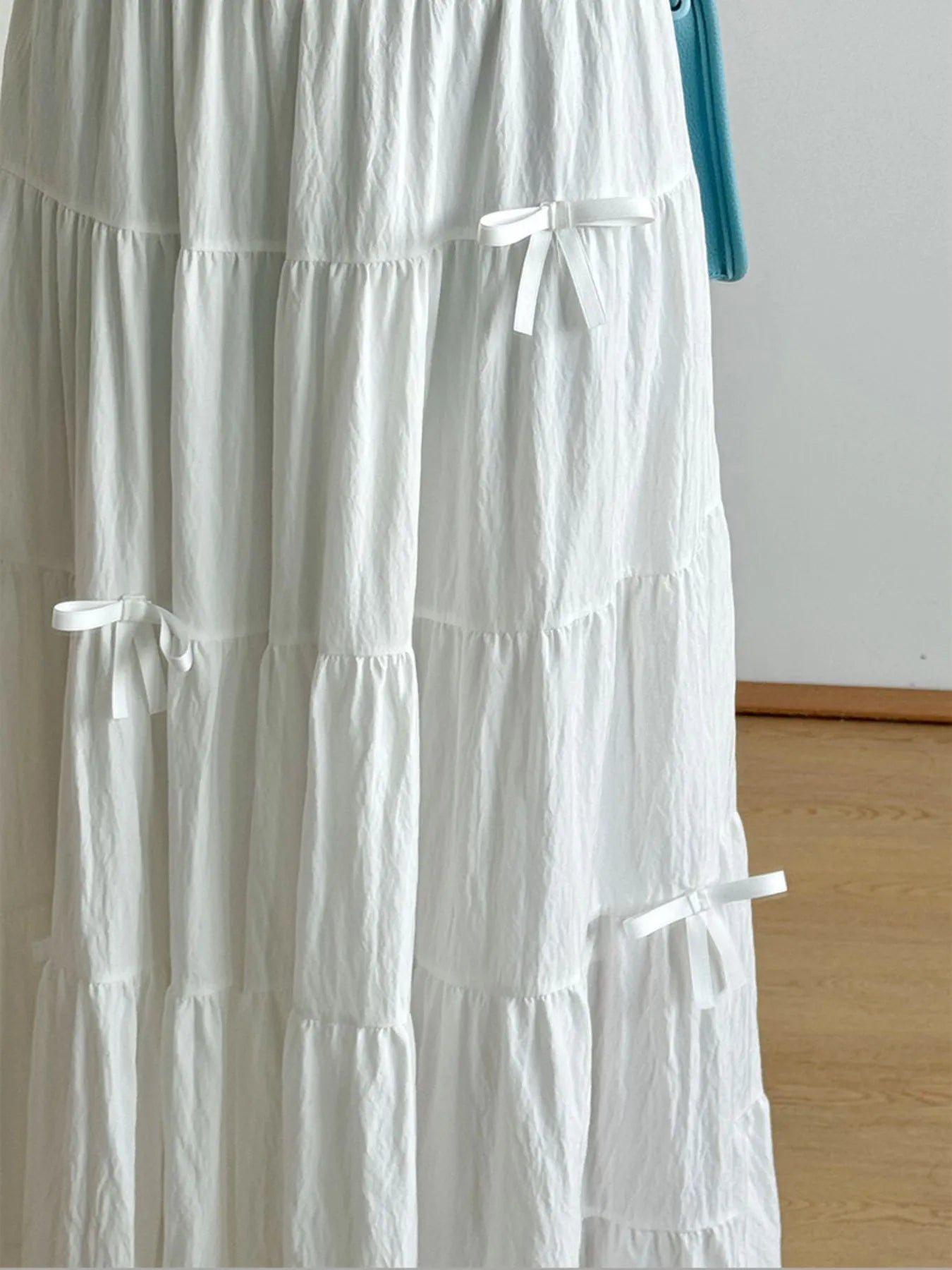 Tiered Elastic Waist Maxi Skirt - Fashorio