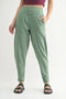 MONO B Flowbarrel High Waist Active Pants MOSS - Fashorio