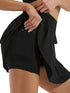 Tiered Ruffle Active Skort Black - Fashorio