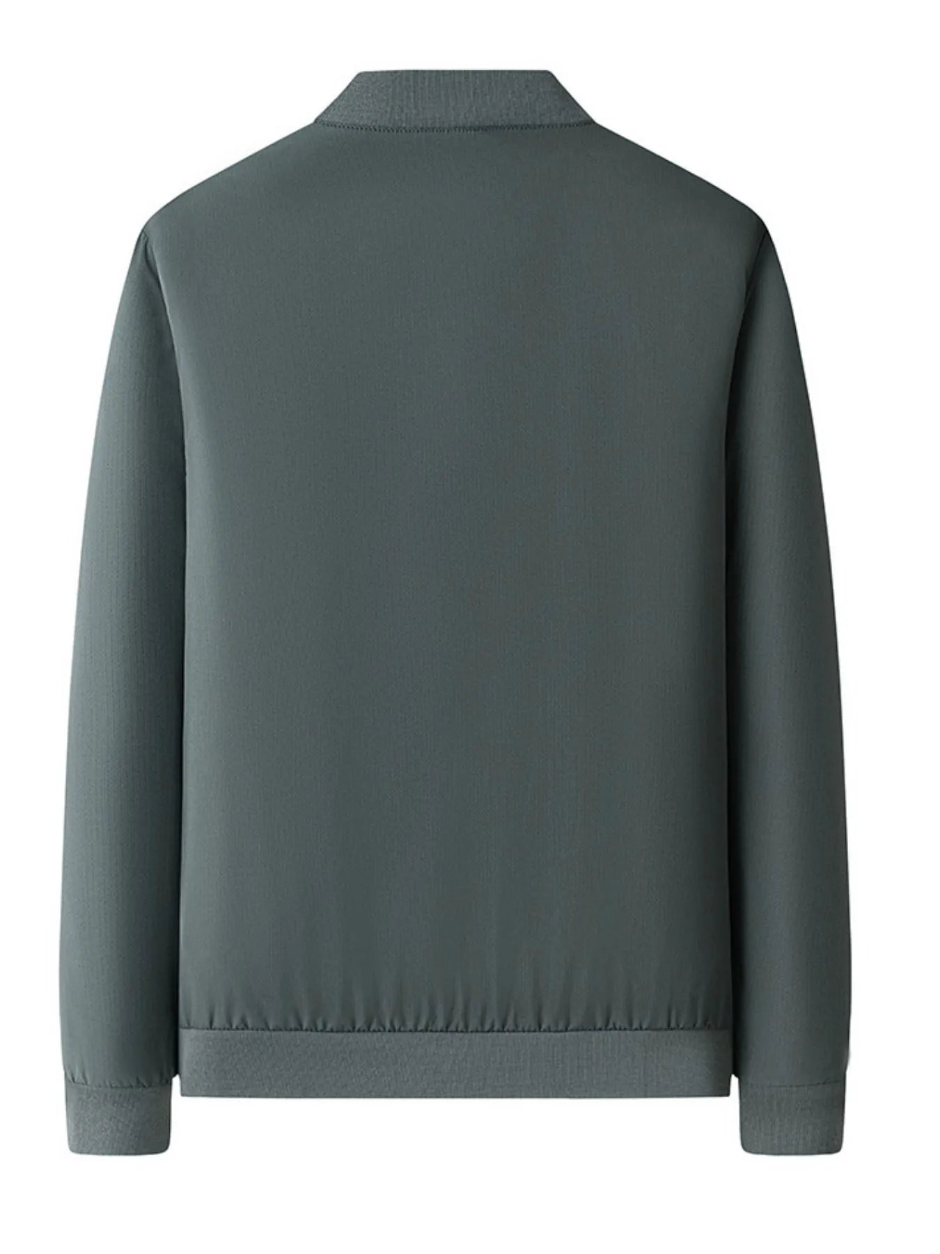 Men's Plus Size Zip-Up Bomber Jacket with Pockets - Fashorio