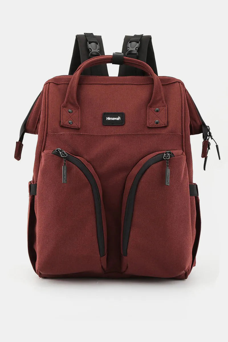 Himawari Waterproof Backpack Bag with Multilayer Pockets Red One Size - Fashorio
