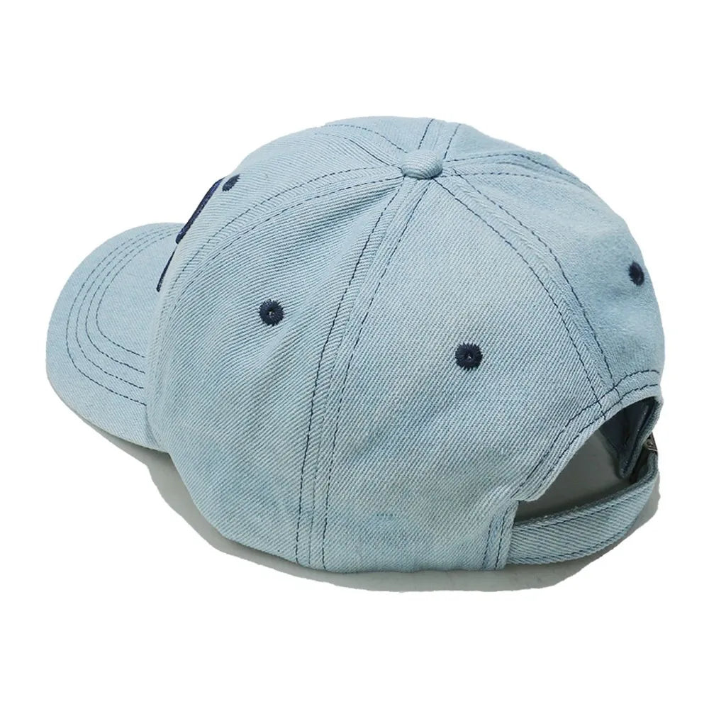 Bow Embroidered Denim Baseball Cap - Fashorio