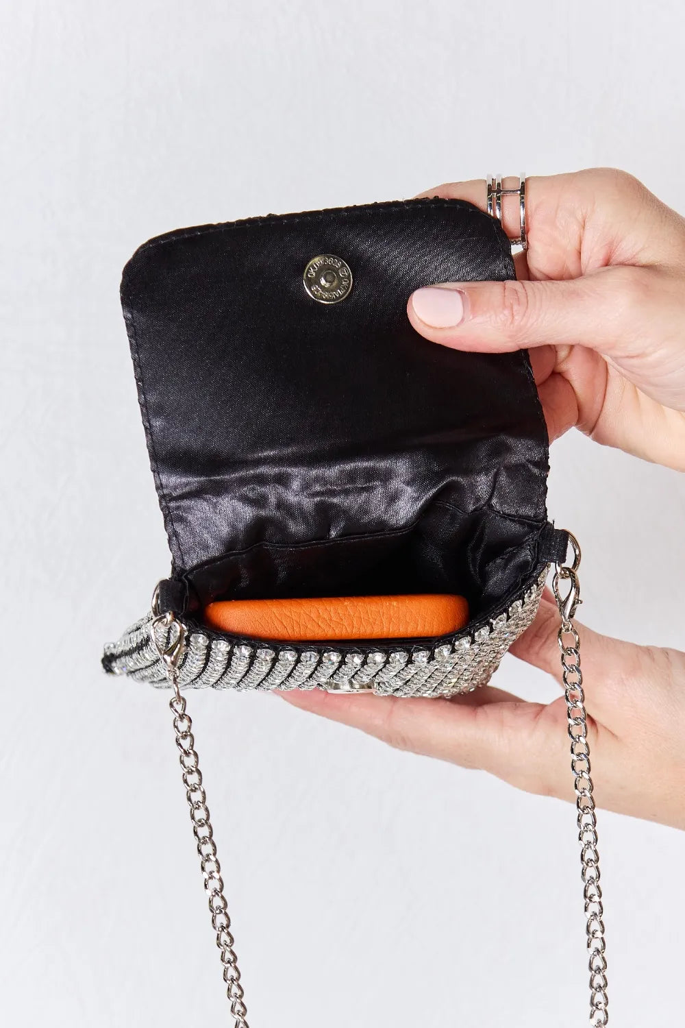 Forever Link Rhinestone Mini Crossbody Bag - Fashorio