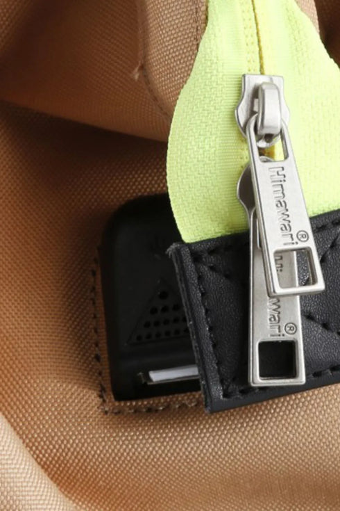 Himawari Contrast Waterproof Backpack Bag with Reinforced Edges - Fashorio