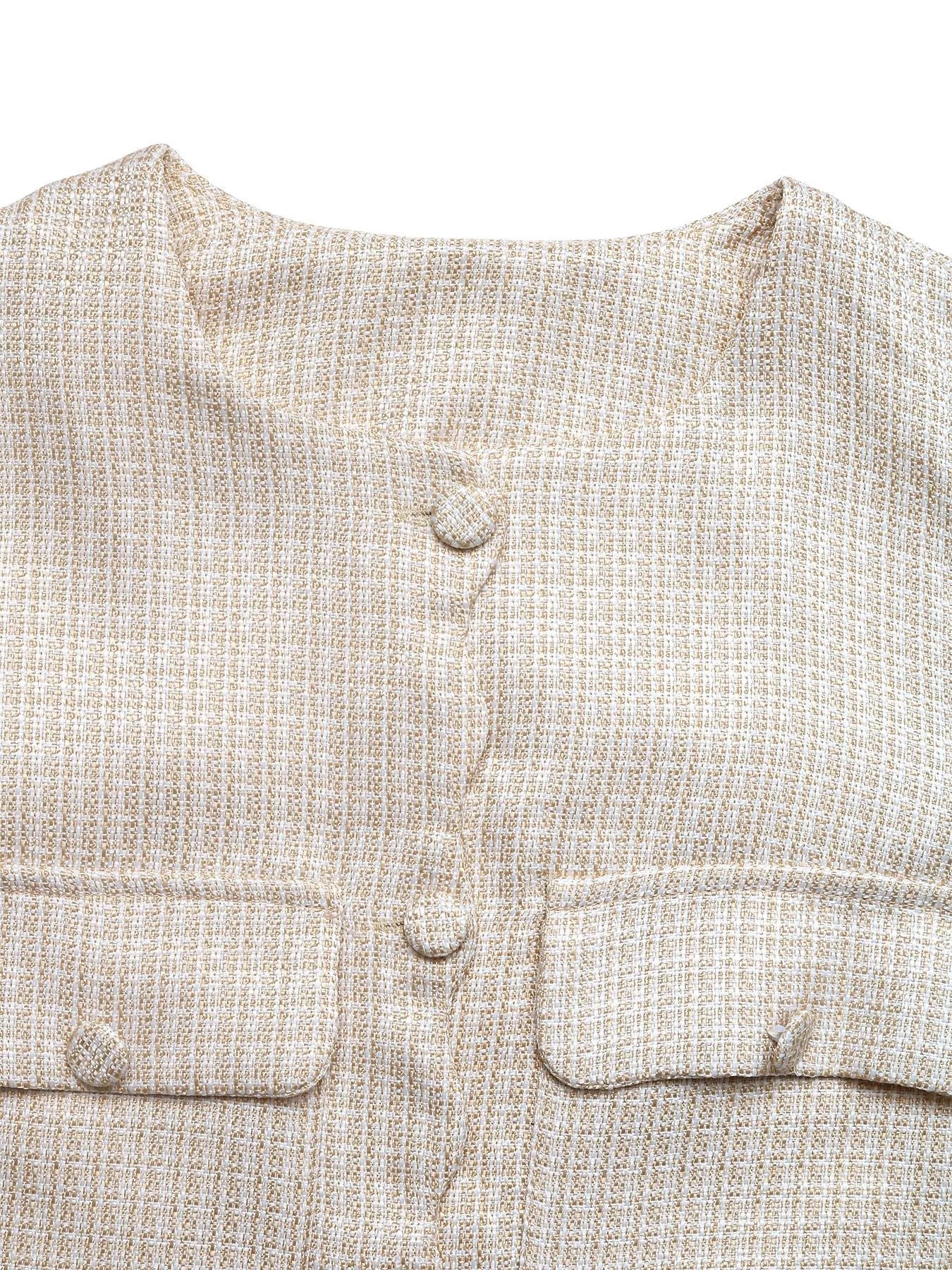Button-Front Jacket with Pocket Details - Fashorio