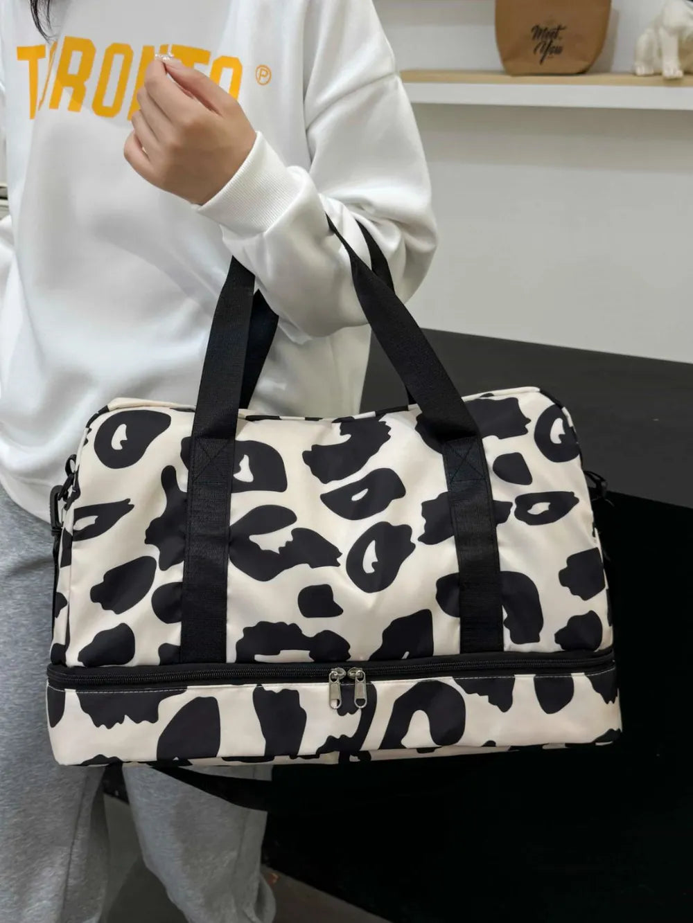 Oxford Cloth Leopard Travel Bag - Fashorio