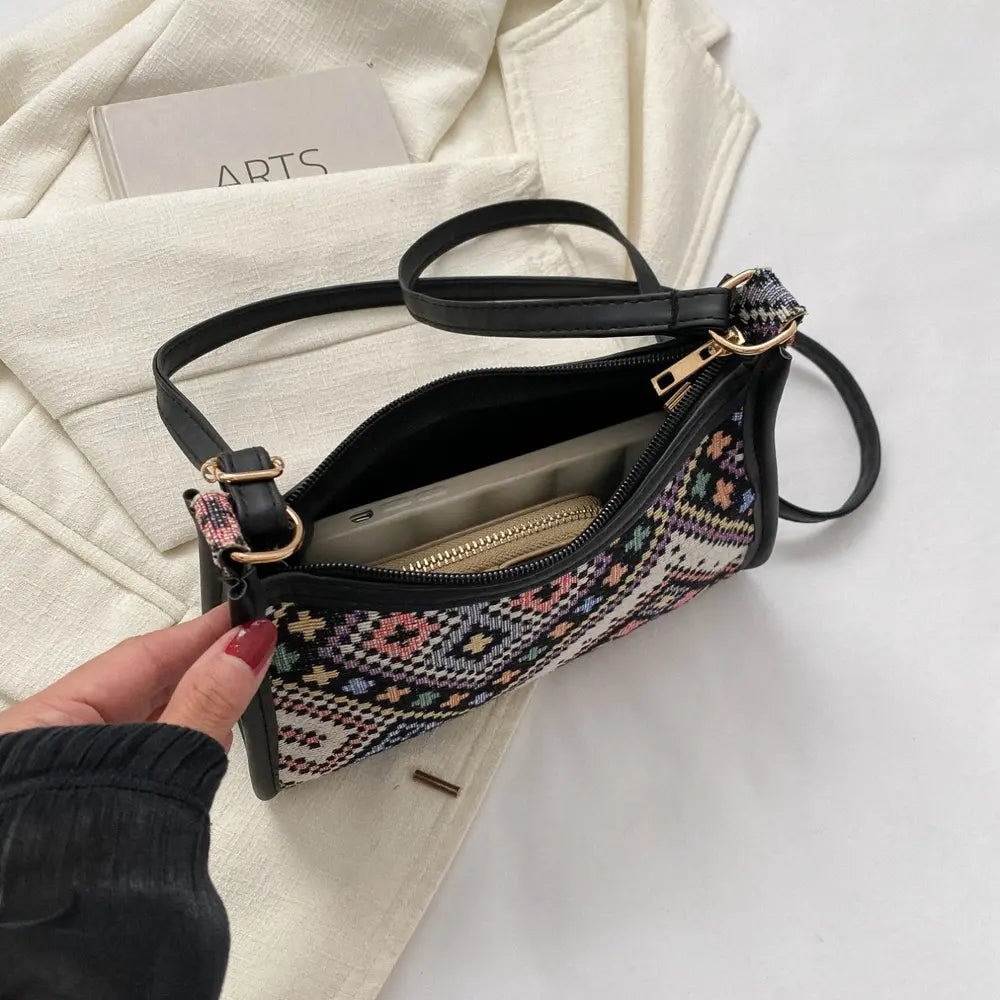 Printed Crossbody Bag - Fashorio