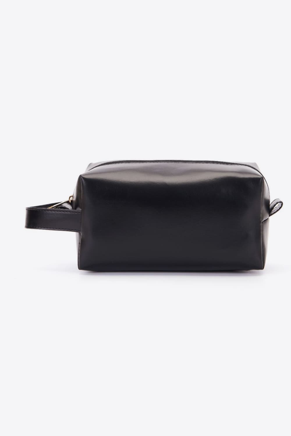 PU Leather Makeup Bag Black One Size - Fashorio