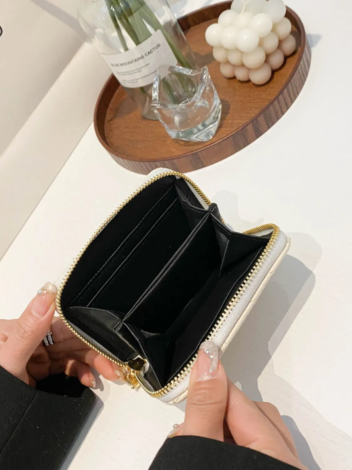 PU leather Solid Color Wallet - Fashorio