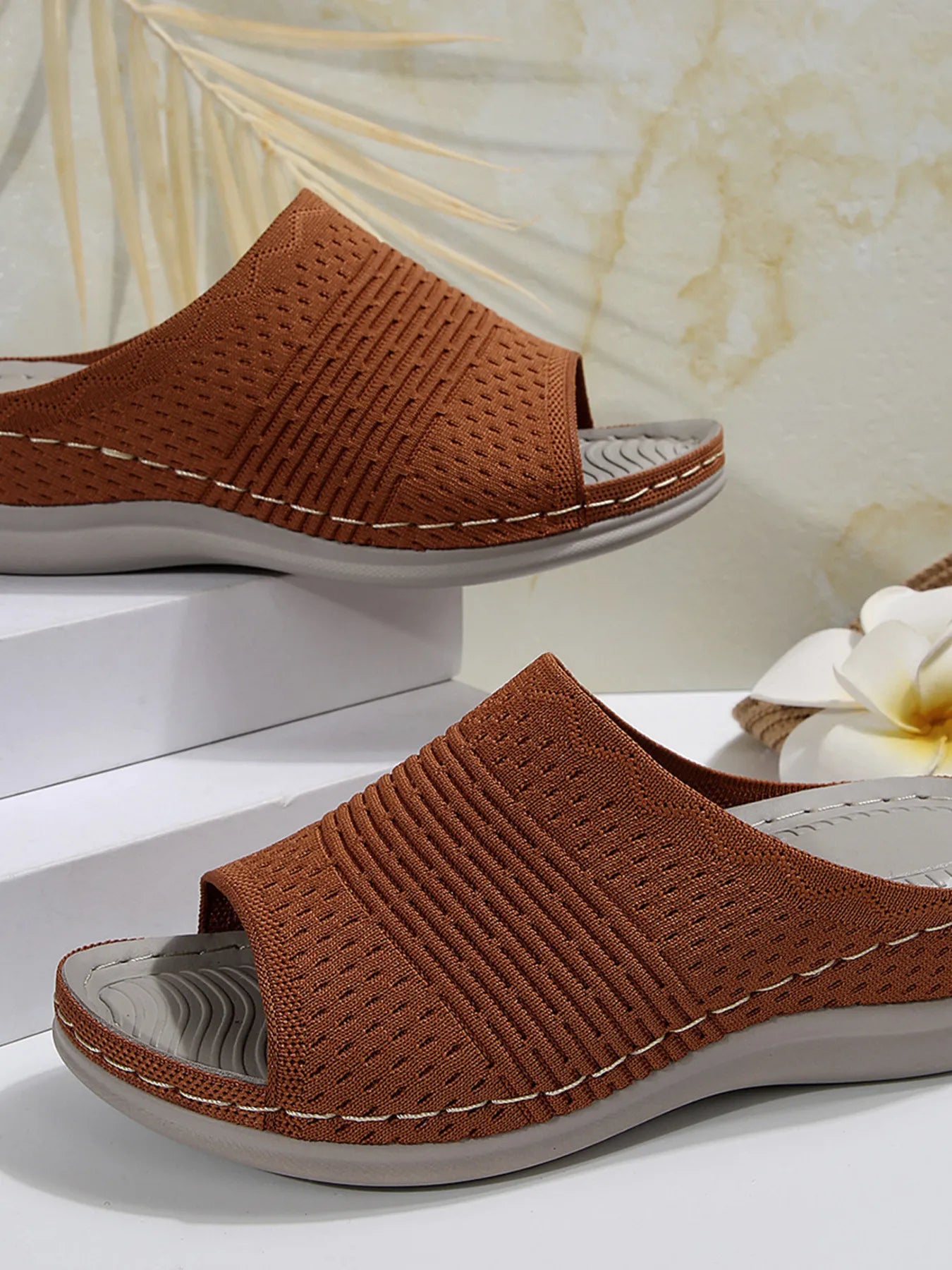Mesh Open Toe Sandals - Fashorio