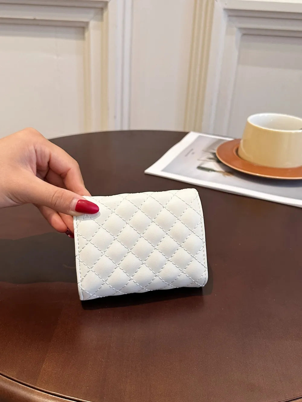 PU Leather Solid Color Wallet - Fashorio