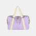 Textured Nylon Travel Bag Pink Purple One Size - Fashorio