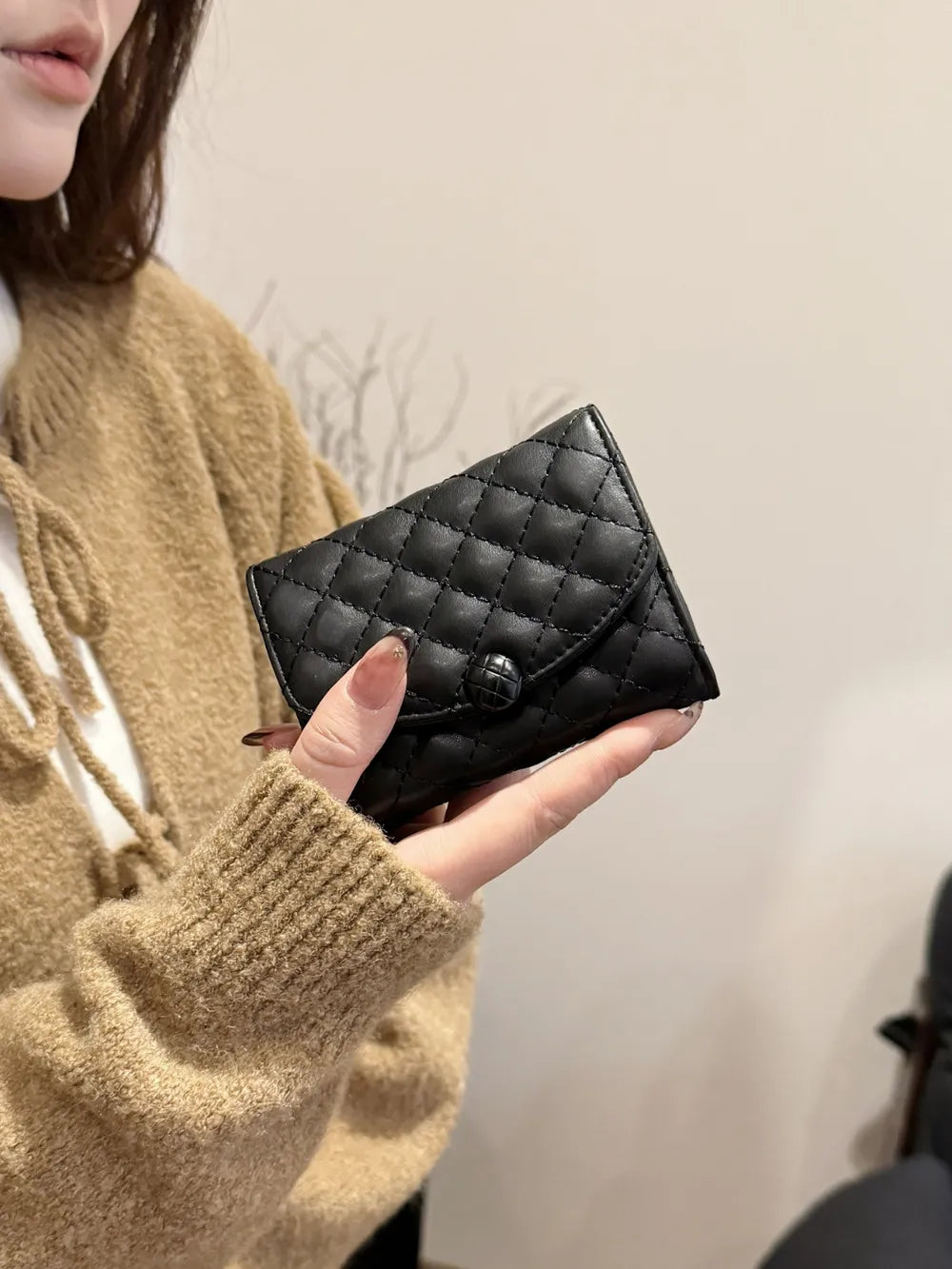 PU Leather Solid Color Wallet - Fashorio