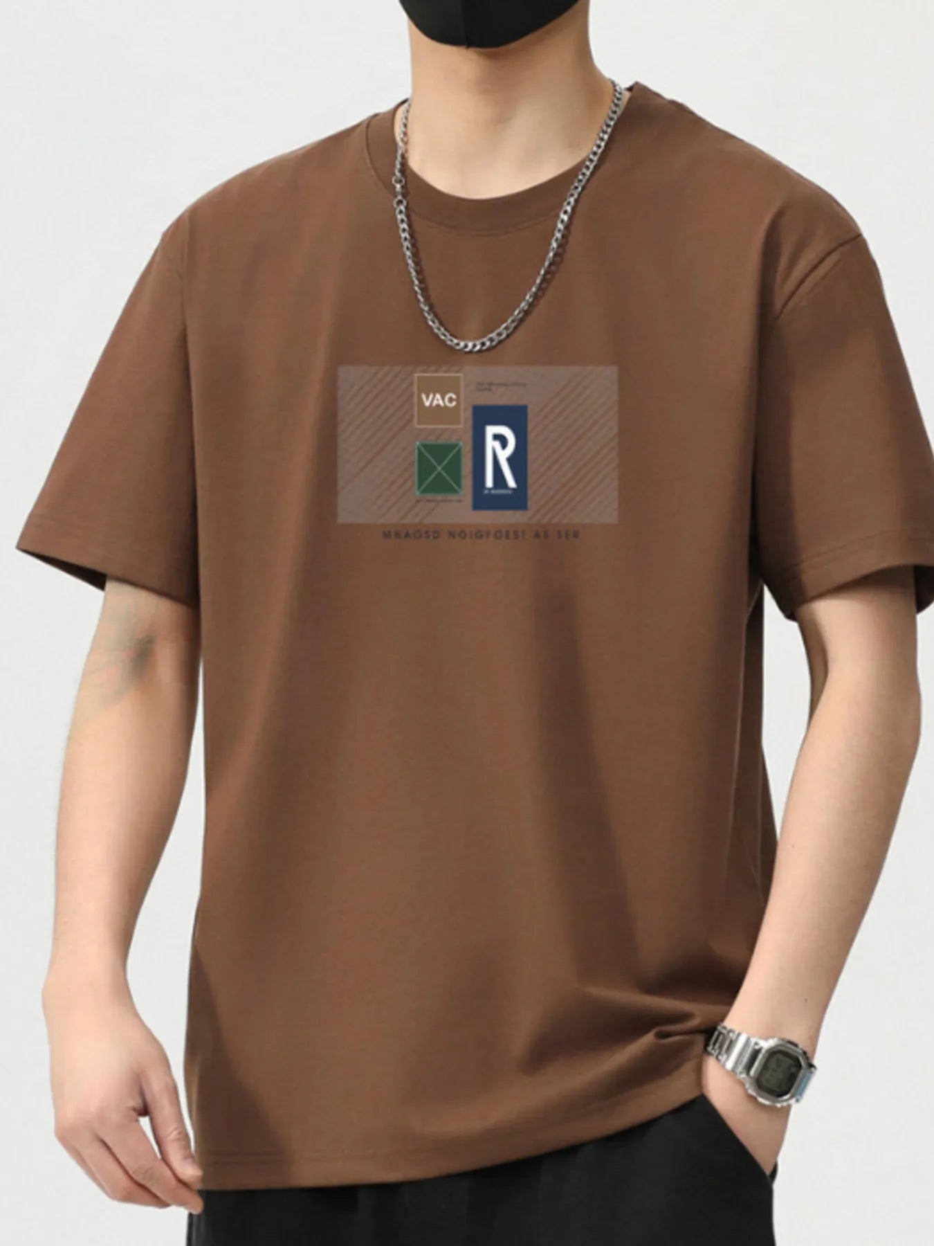 Men's Plus Size Graphic Short Sleeve T-Shirt Maillard - Fashorio