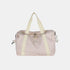 Textured Nylon Travel Bag Blush Pink One Size - Fashorio