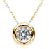 1 Carat Moissanite 925 Sterling Silver Necklace - Fashorio