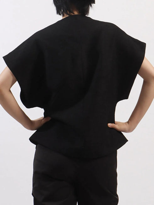 Plus Size Rhinestone Relaxed Fit Vest Coat - Fashorio