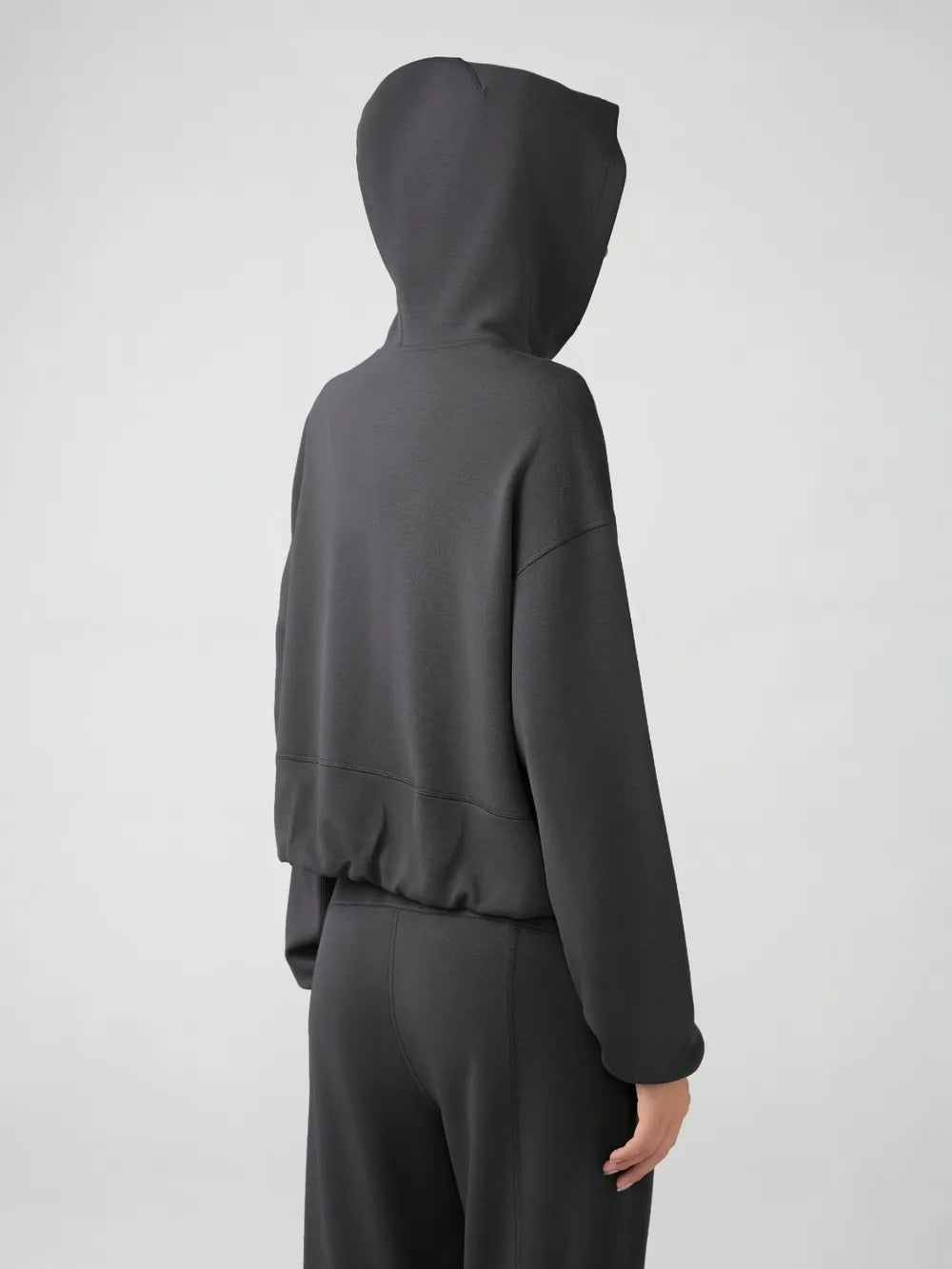 Millennia Zip Up Dropped Shouder Active Hooded - Fashorio