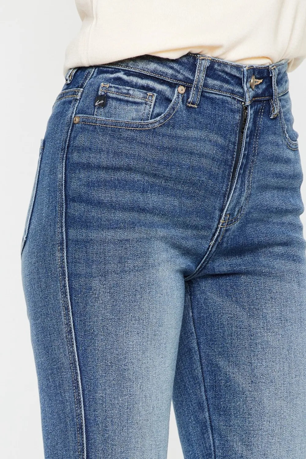 Kancan Cat's Whiskers High Waist Flare Jeans - Fashorio