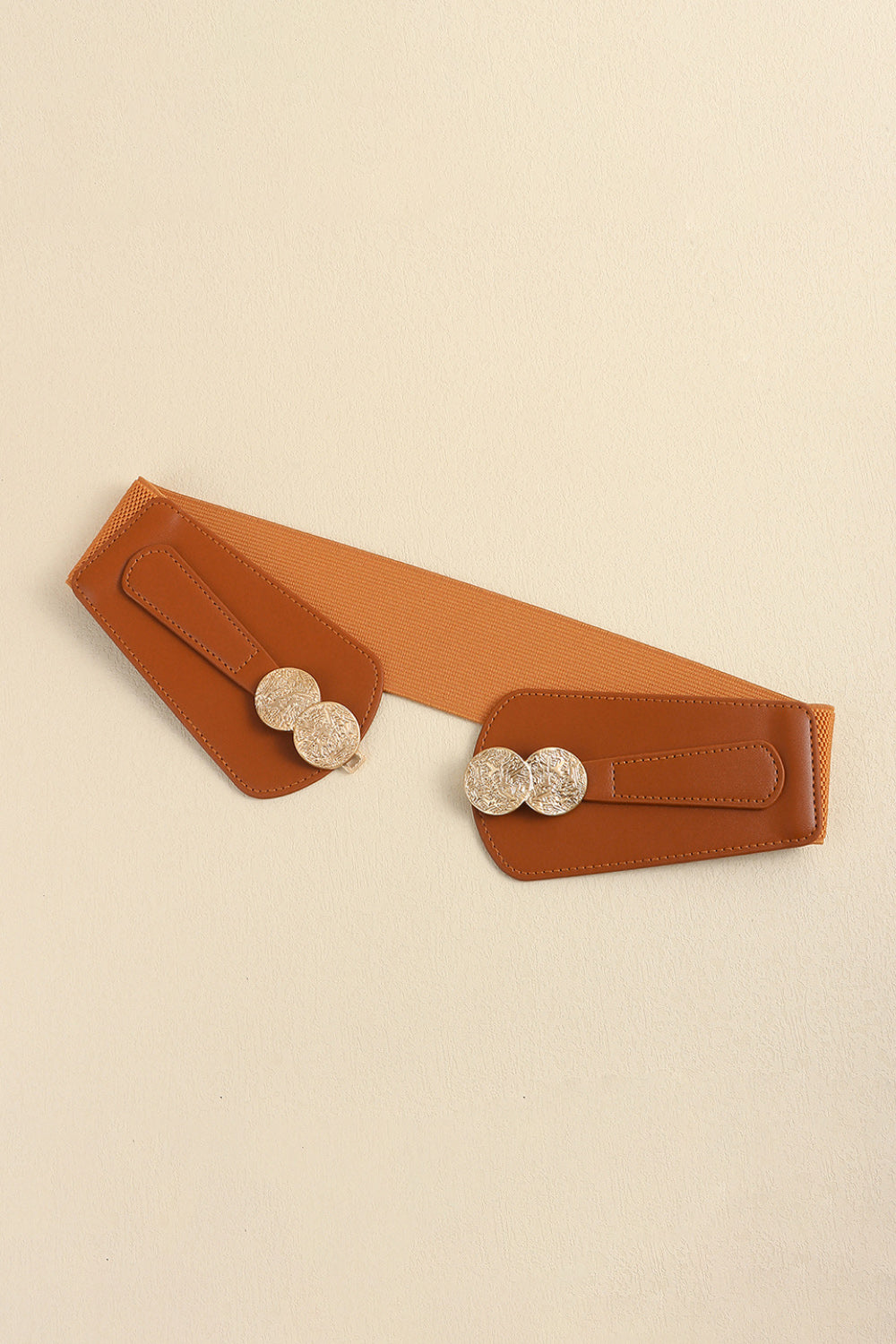 Alloy Buckle Elastic Belt - Fashorio