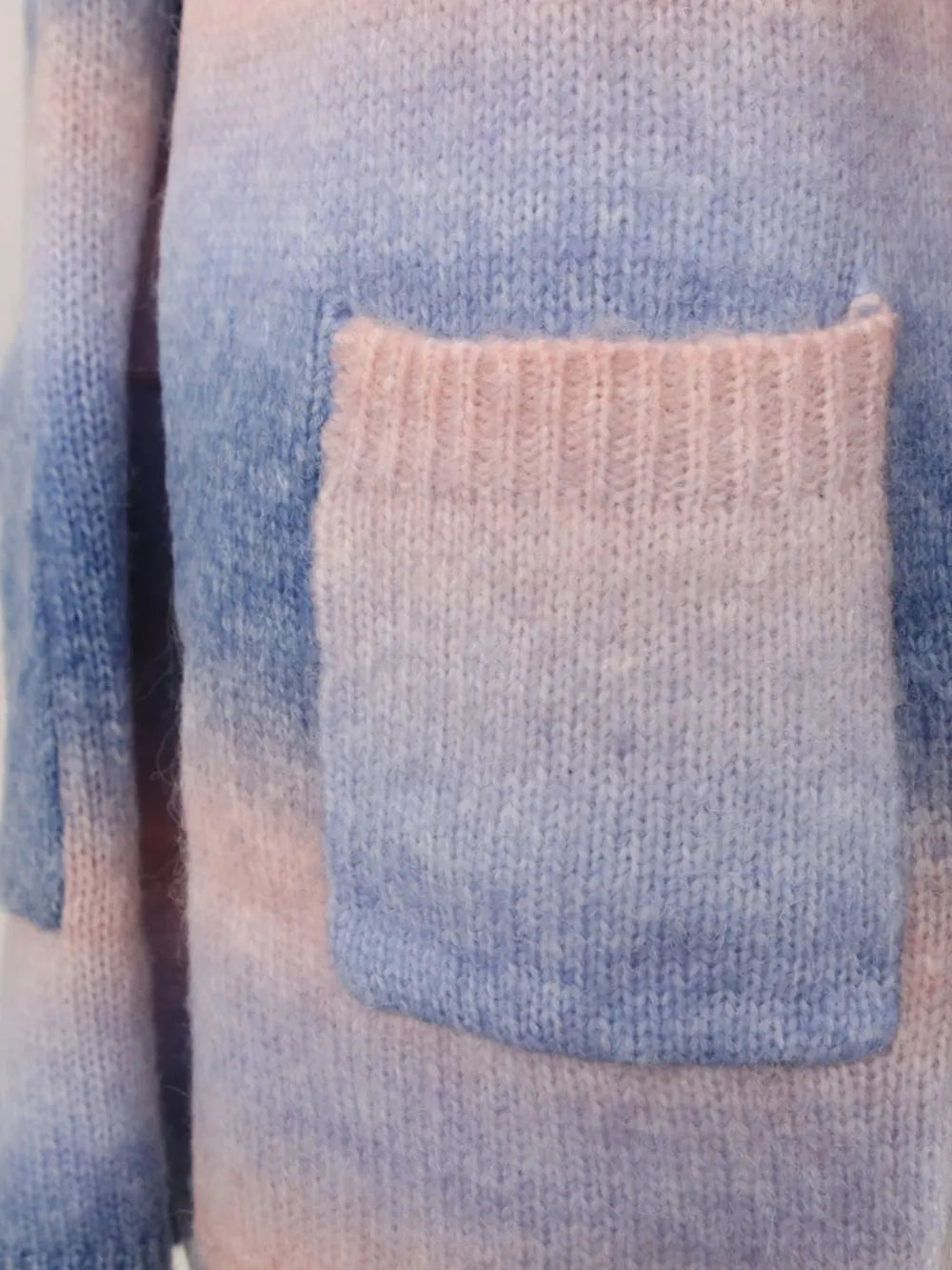Angel Wings Full Size Pocketed Open Front Gradient Cardigan - Fashorio