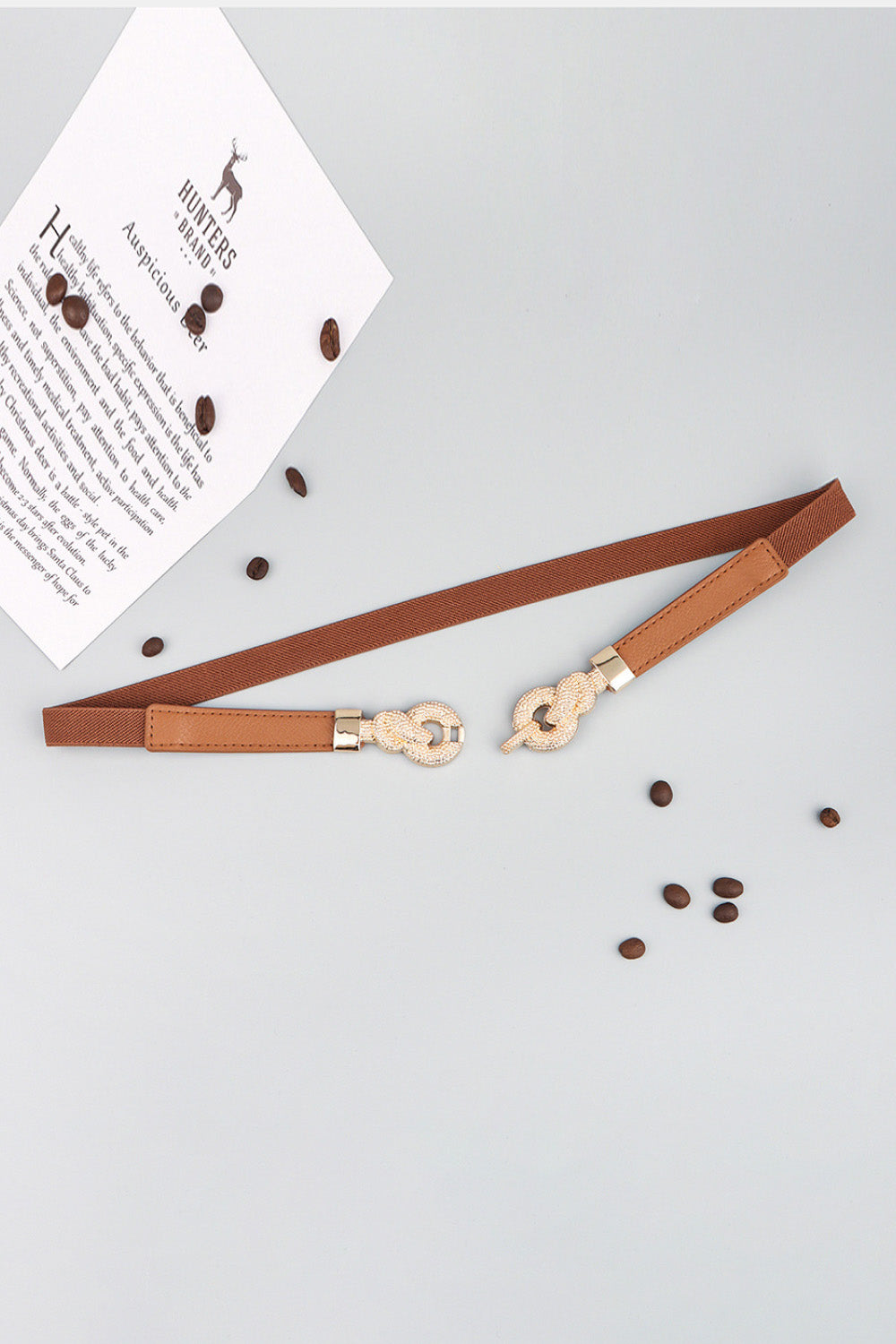 Zinc Alloy Buckle PU Leather Belt - Fashorio