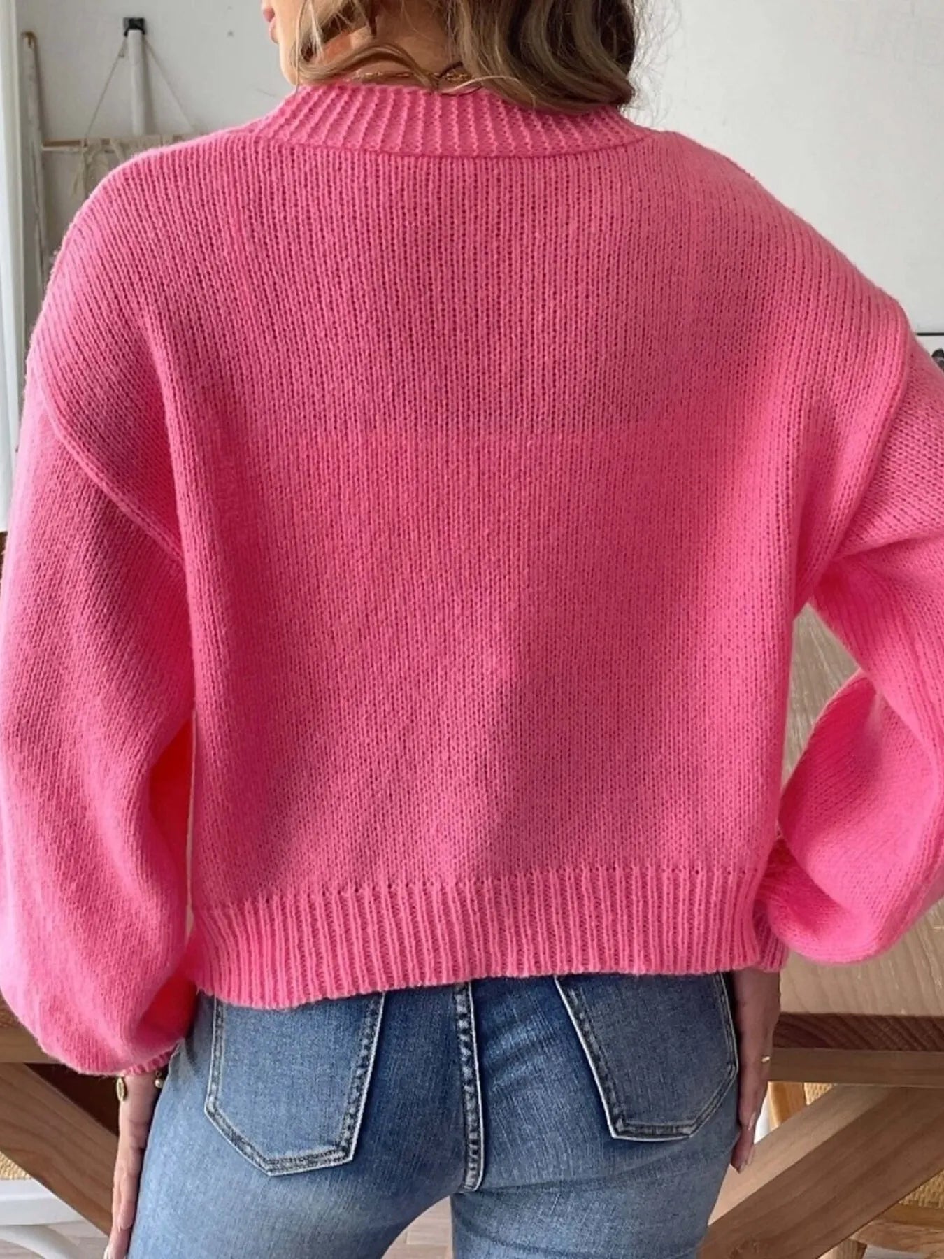 Open Front Drop Shoulder Cardigan - Fashorio