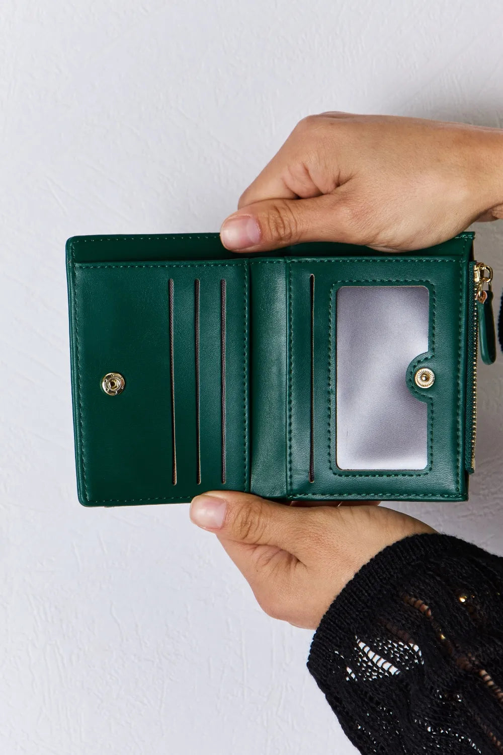 David Jones Texture PU Leather Mini Wallet - Fashorio