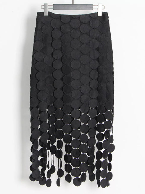 Fringe Midi Skirt - Fashorio