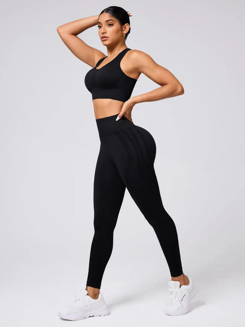 Round Neck Wide Strap Tank and Leggings Active Set - Fashorio