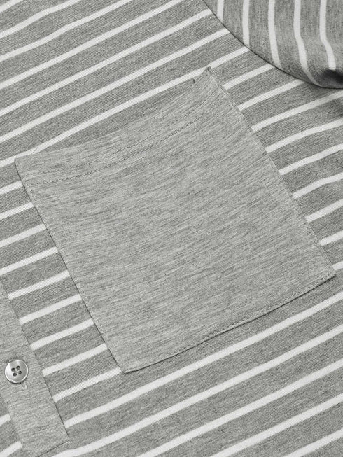 Striped Long Sleeve Lounge Dress - Fashorio