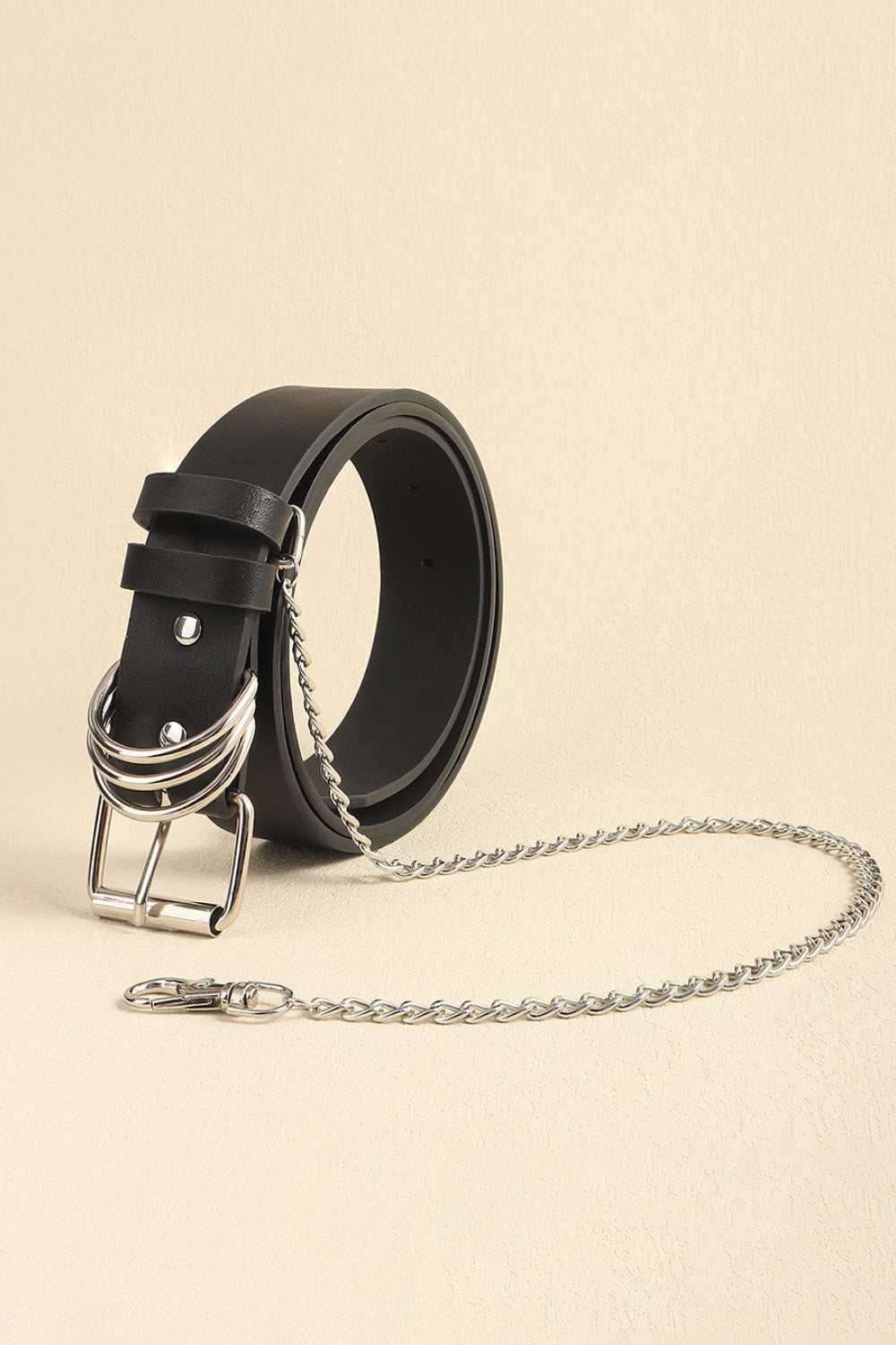 PU Leather Alloy Chain Belt - Fashorio