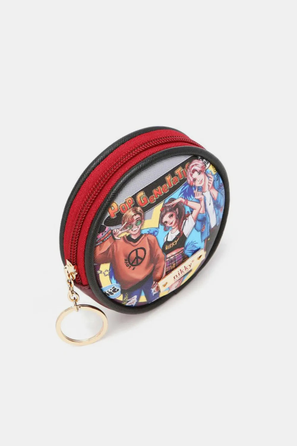 Nicole Lee USA Keychain Round Coin Purse - Fashorio