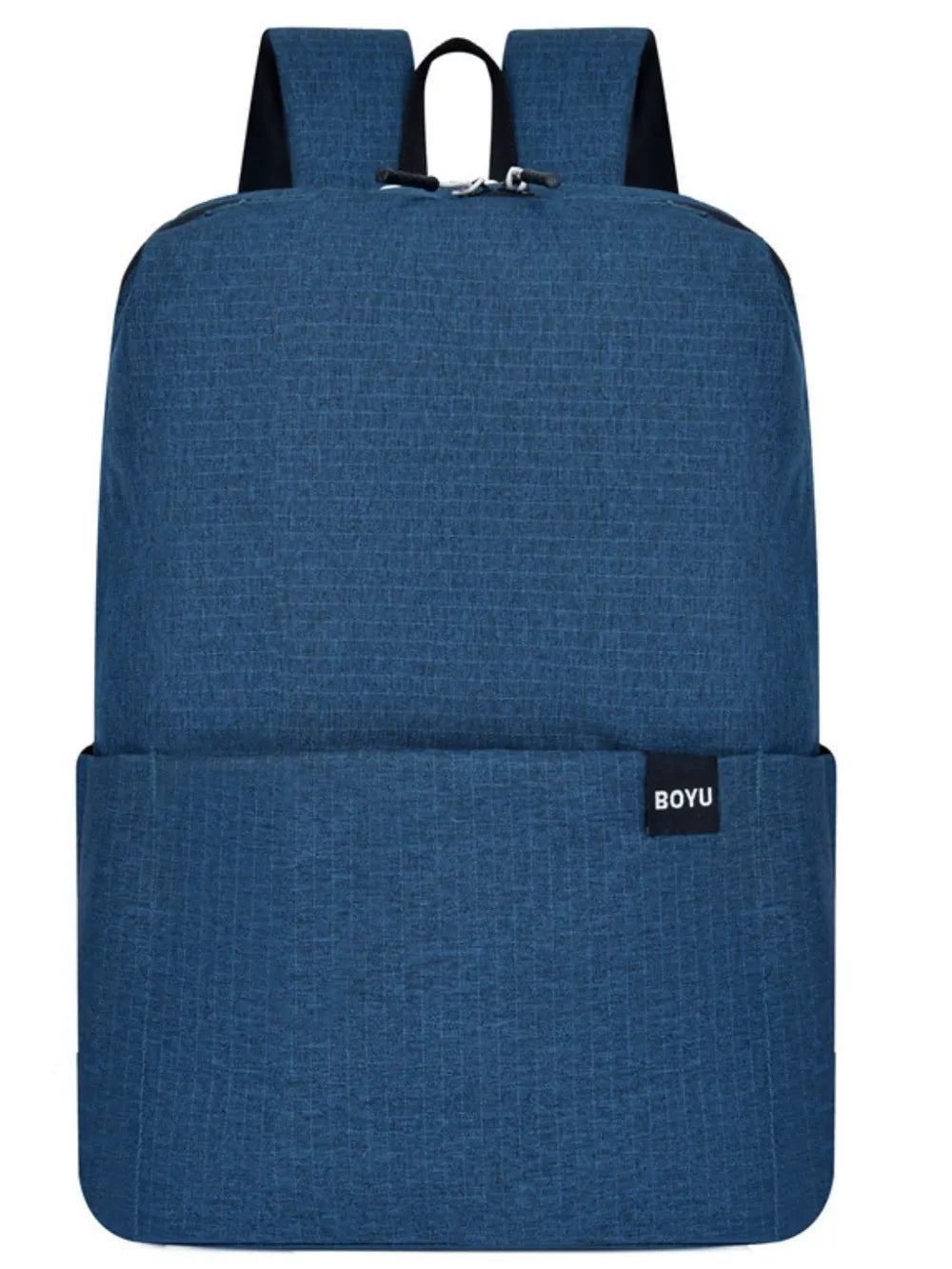 Solid Color Nylon Backpack Bag Dark Blue One Size - Fashorio