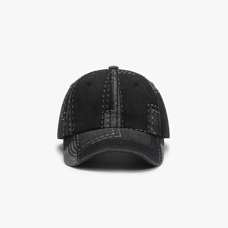 Adjustable Cotton Baseball Cap Black One Size - Fashorio