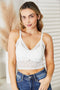 JadyK Skye Full Size Lace Bralette White - Fashorio