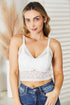 JadyK Skye Full Size Lace Bralette White - Fashorio