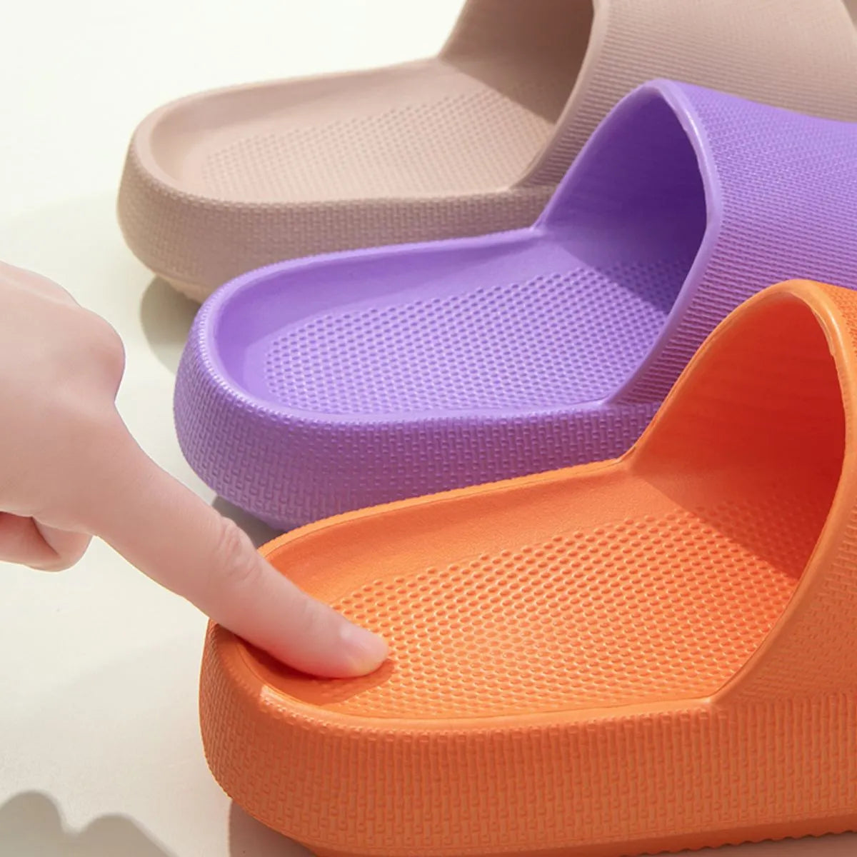 Open Toe Platform Slippers - Fashorio