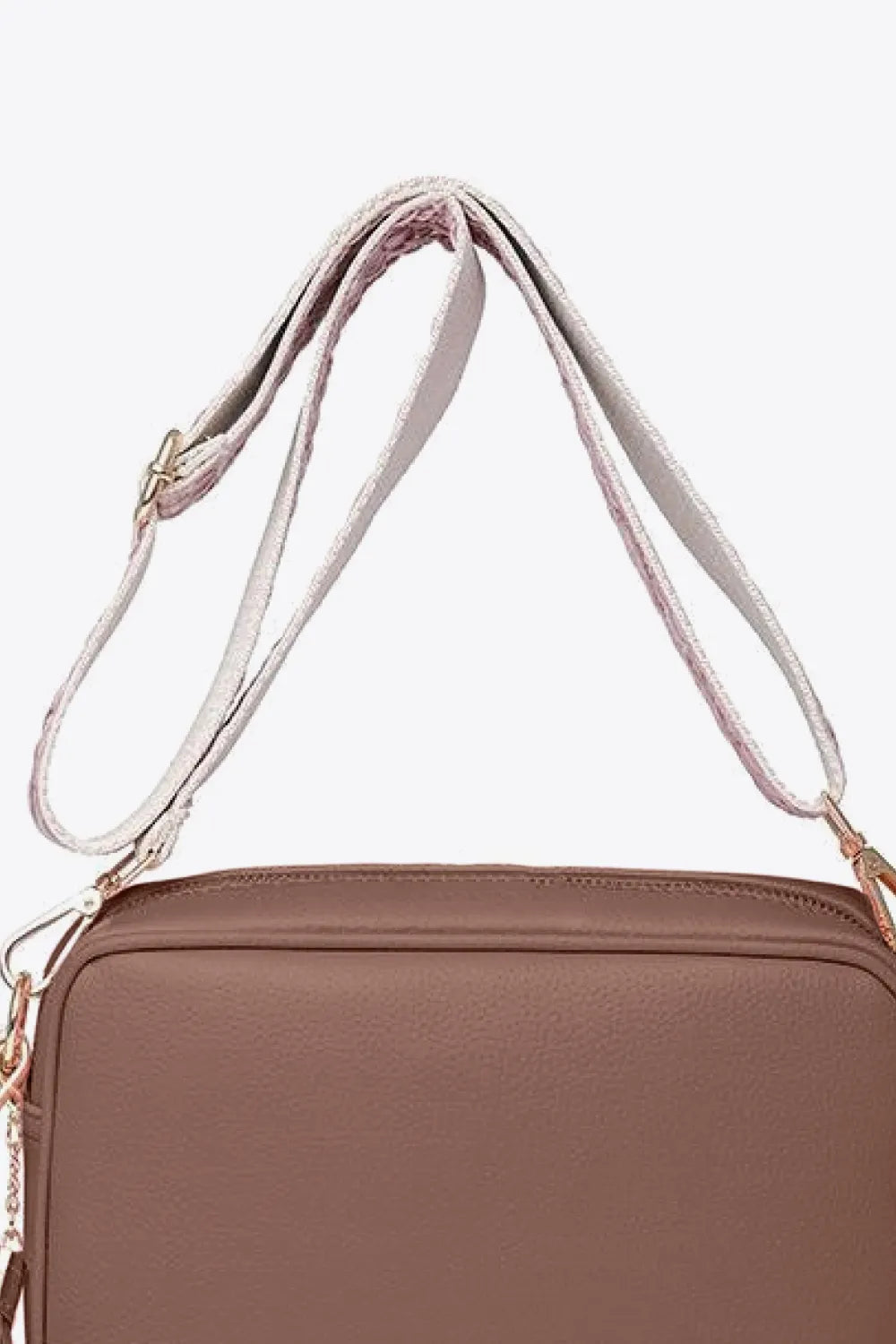 PU Leather Tassel Crossbody Bag - Fashorio